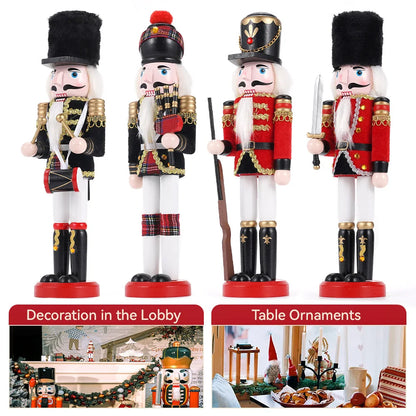 30cm Nutcracker Soldier  Wooden  Statues