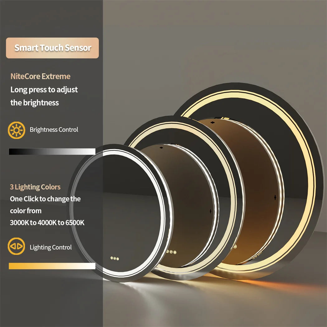 Round Bathroom Fogless Vanity Mirror