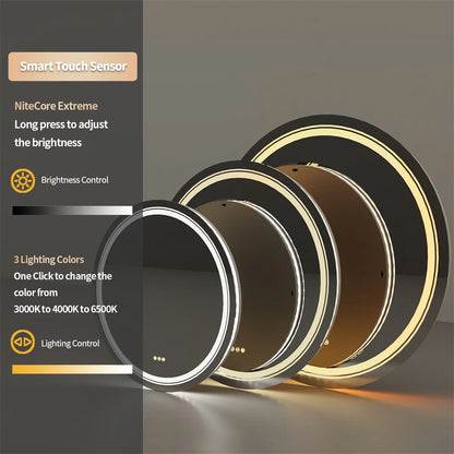 Round Bathroom Fogless Vanity Mirror