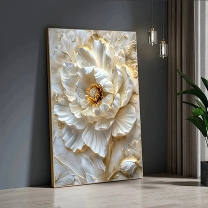 Modern abstract floral canvas art prints, frameless