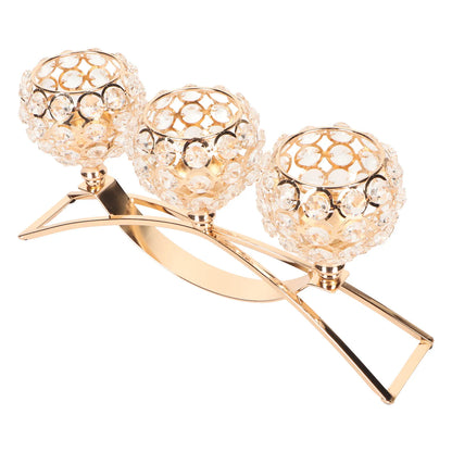 Crystal Candle Holder 3 Heads