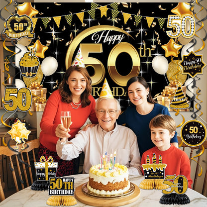 Happy 50th Birthday Banner