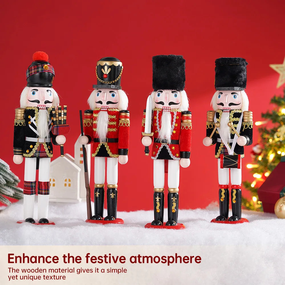 30cm Nutcracker Soldier  Wooden  Statues