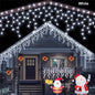 Solar Icicle Curtain Lights -  8 Modes