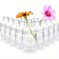 12 Pack Clear Vintage Glass Bud Vases