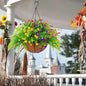 1/ 2/ 3 Pack Outdoor Artificial Faux Hanging Flowers Basket