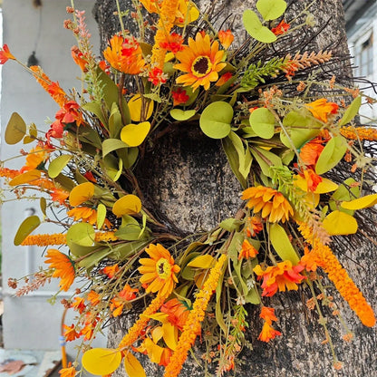 17.7" Fall Wreath for Front Door