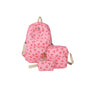 3Pcs/Set Print Backpack with Crossbody Bag and Small Purse