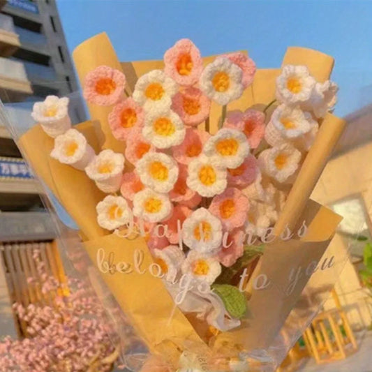 6 Crochet Flower Bouquet, 15.7 Handmade