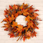 Berries Maple Leaf Wreath Decor