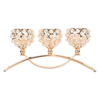 Crystal Candle Holder 3 Heads
