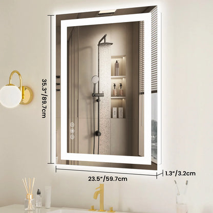 36"x 24"LED Bathroom Vanity Mirror Memory Function