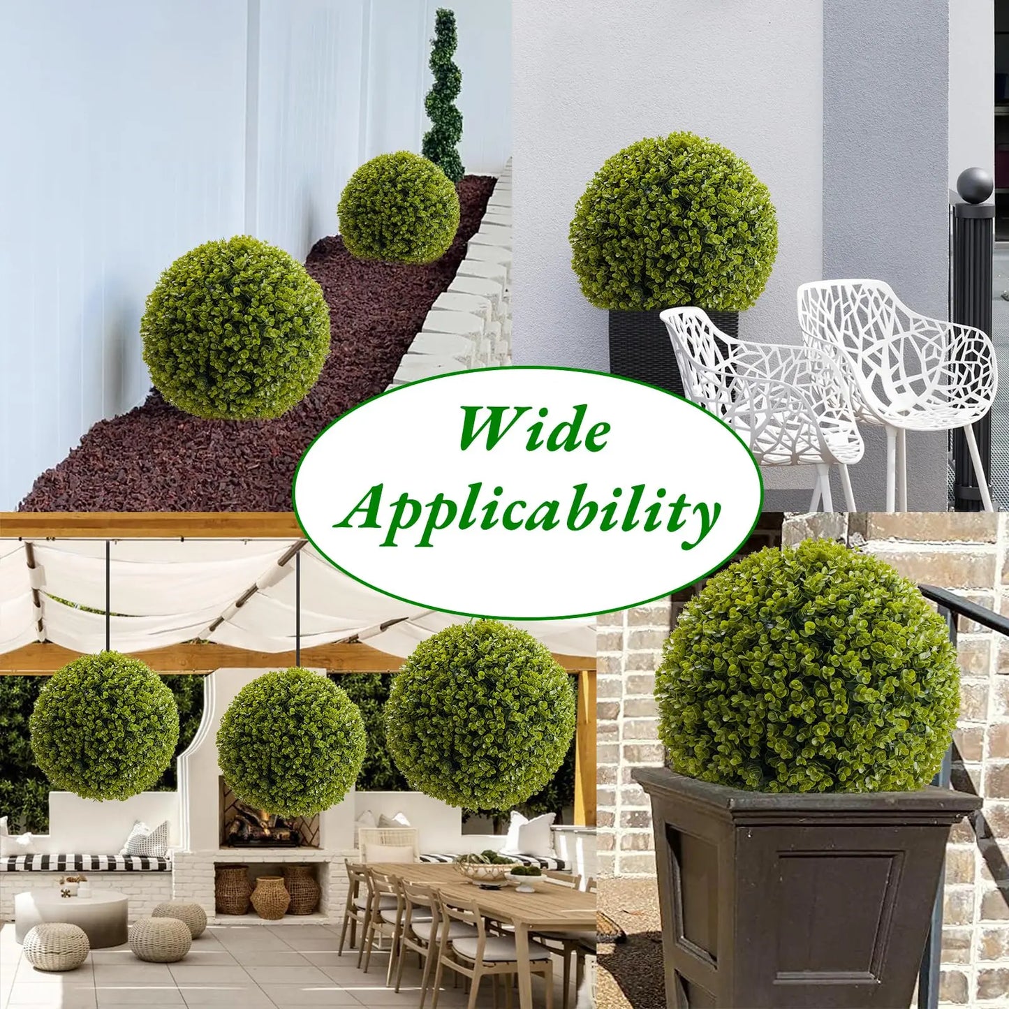 Topiary Balls Artificial Set of 2