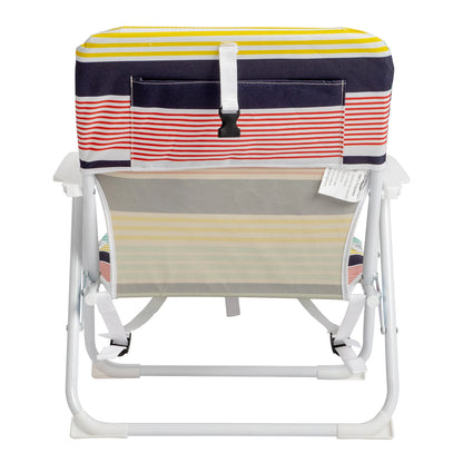 Oxford Cloth White Beach Chair