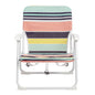Oxford Cloth White Beach Chair