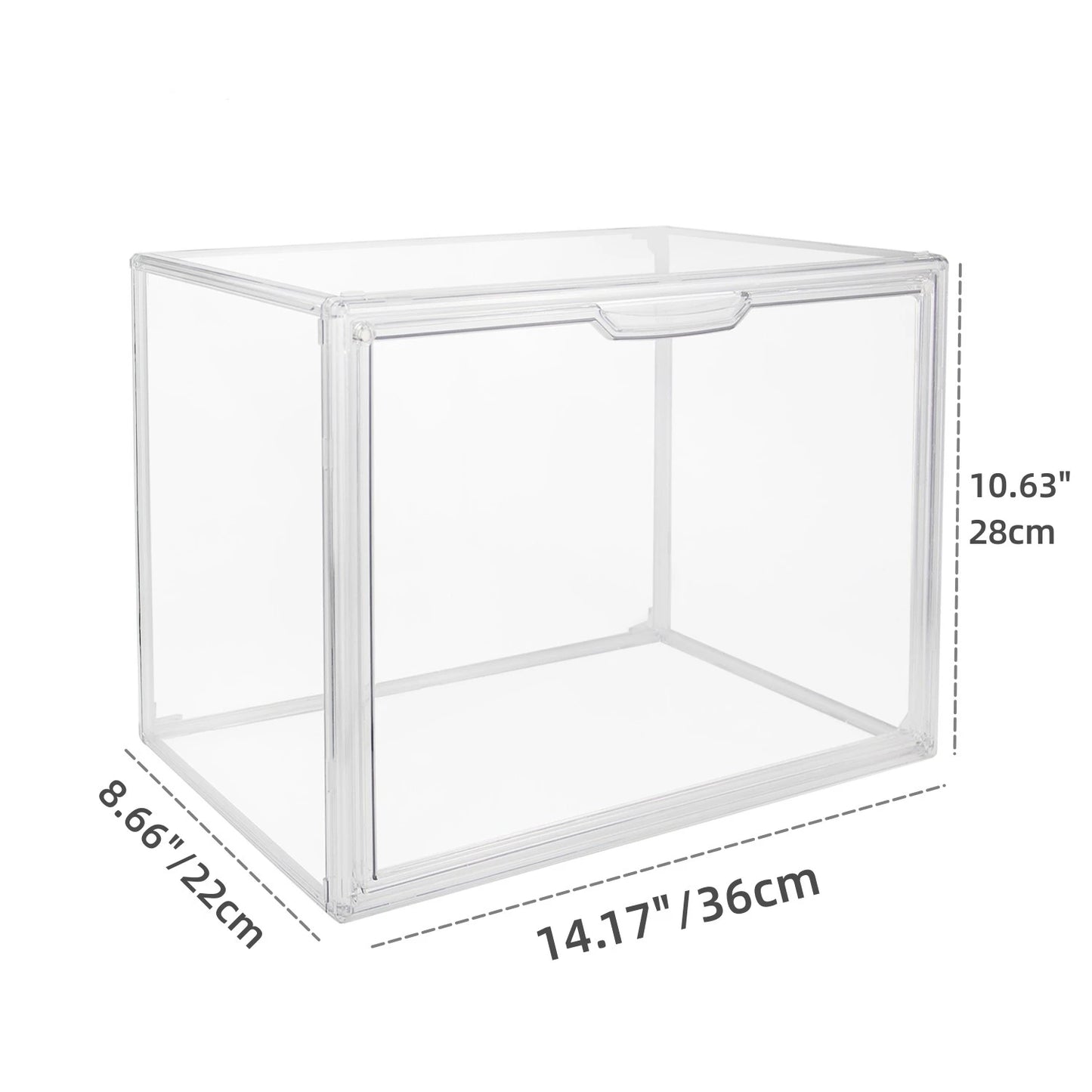 1pc/3pcs Clear Storage Box Organizer Showcase