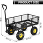 Heavy Duty Steel Garden Wagon Cart with 10" Tires