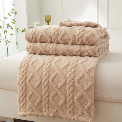 Warm Sherpa Soft Sofa Cover Throw Blanket
