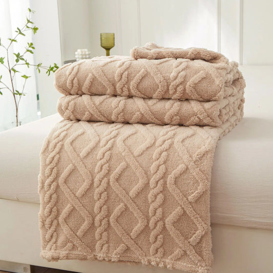 Warm Sherpa Soft Sofa Cover Throw Blanket