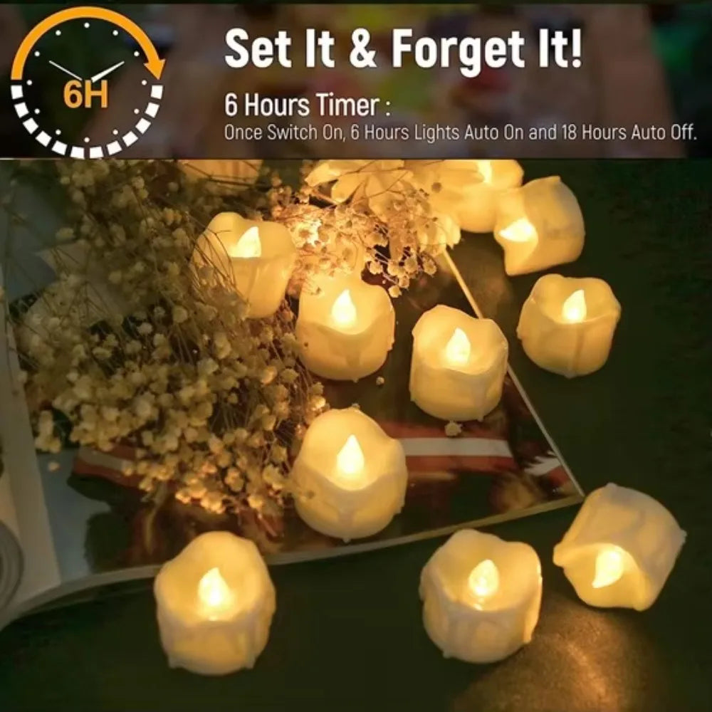 Flameless Flickering LED Tea Lights