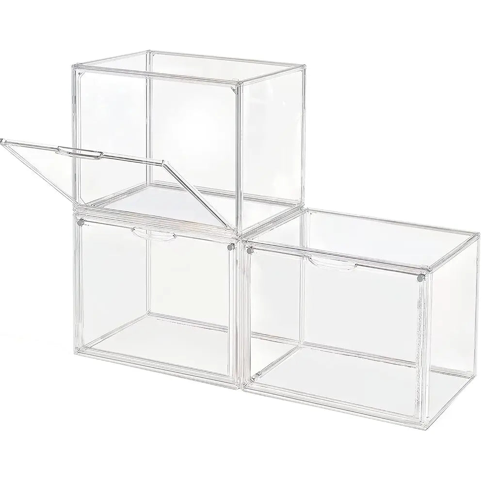 1pc/3pcs Clear Storage Box Organizer Showcase