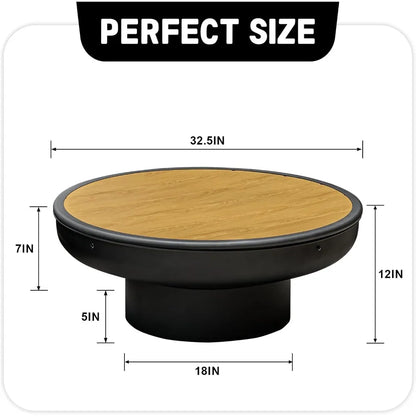 32in Fire Pit Table with Lid