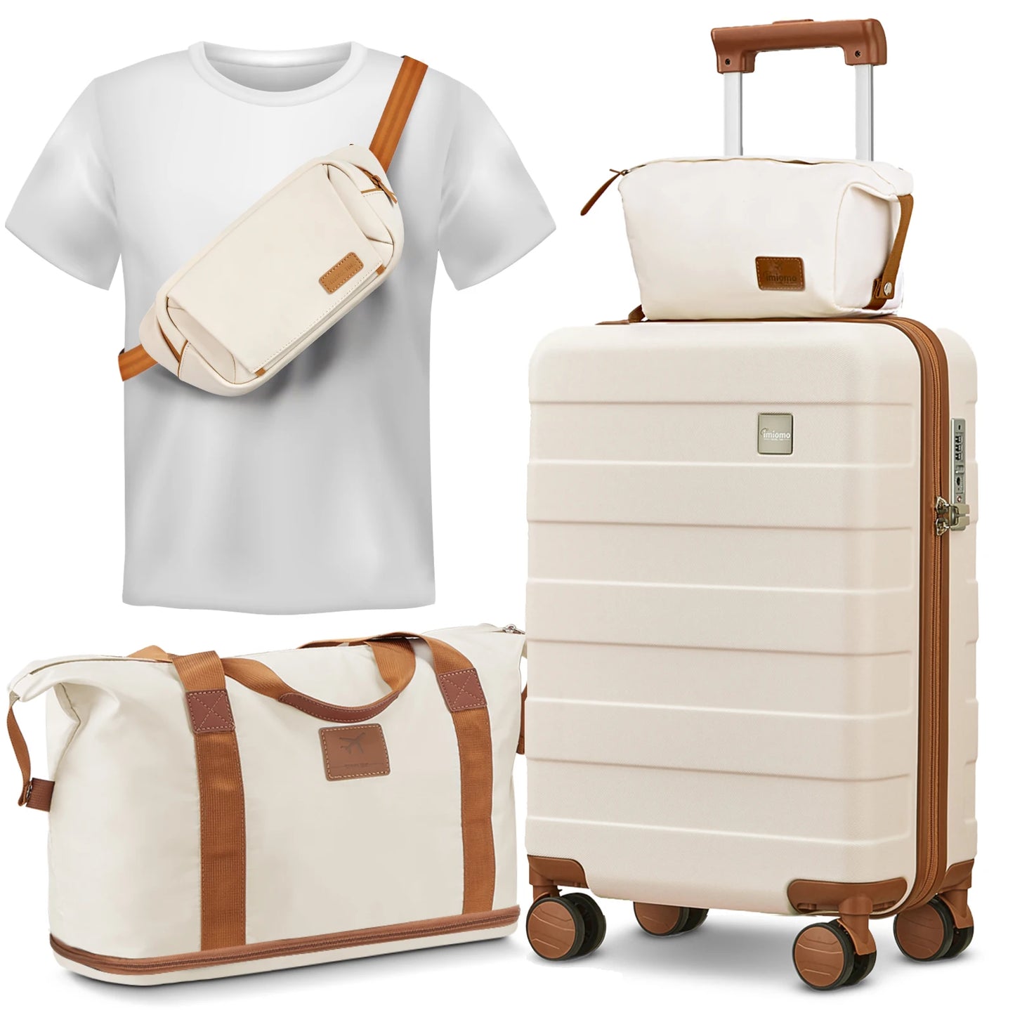 Travel Luggage Set, Hard Shell Lightweight Carry on