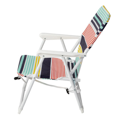 Oxford Cloth White Beach Chair