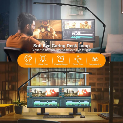 LED Desk Lamp with Clip, Multi-Angle