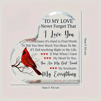 To My Love Acrylic Gift For Her