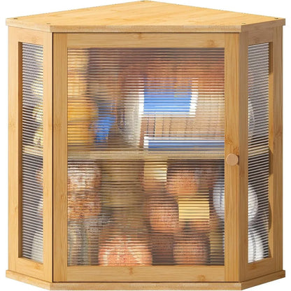 Corner Bread Box for Kitchen Countertop