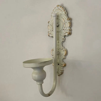 2pcs Wall-mounted Candle Holder Wrought Iron