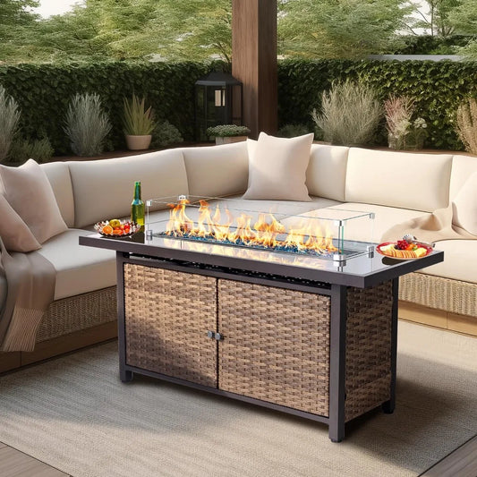 52 Inch Outdoor Propane Gas Fire Pit Table