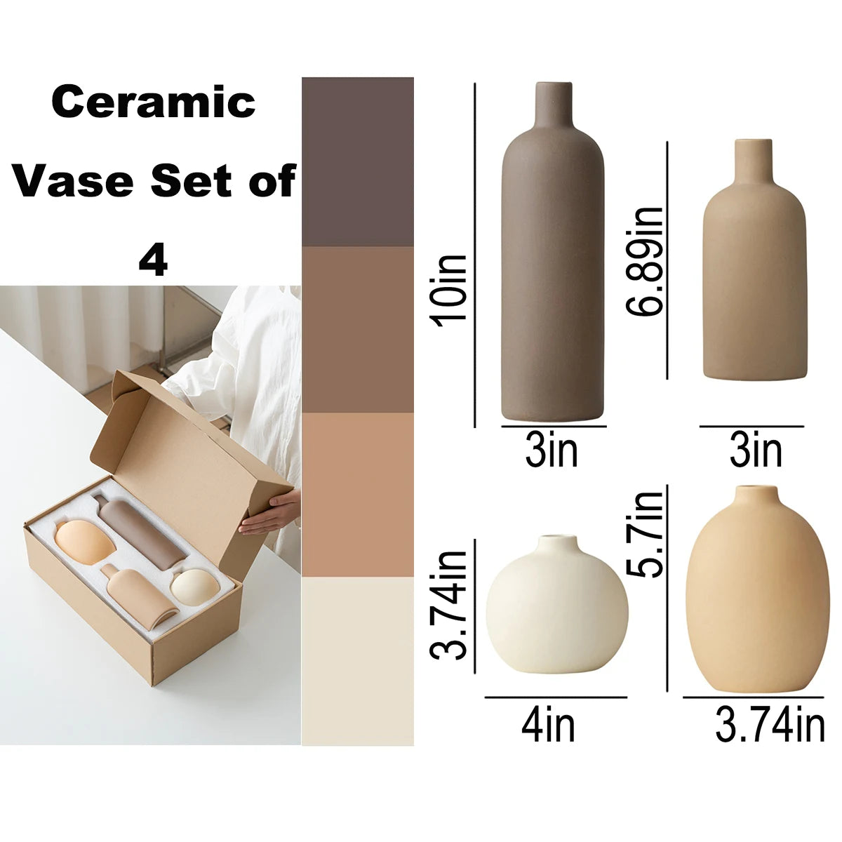 Home Decor Vases -Set of 4