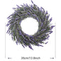 13.8" Artificial Lavender Wreath