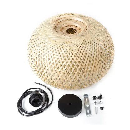 Bamboo Wicker Rattan Shade Pendant Light