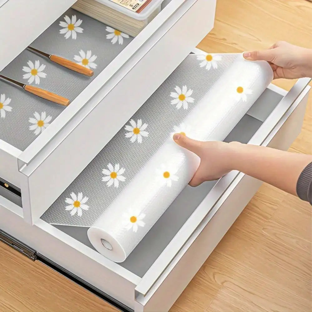1 Roll 118" Waterproof Non-Slip Plastic Shelf Liner