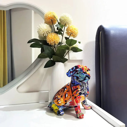 Graffiti Painted Pug Dog