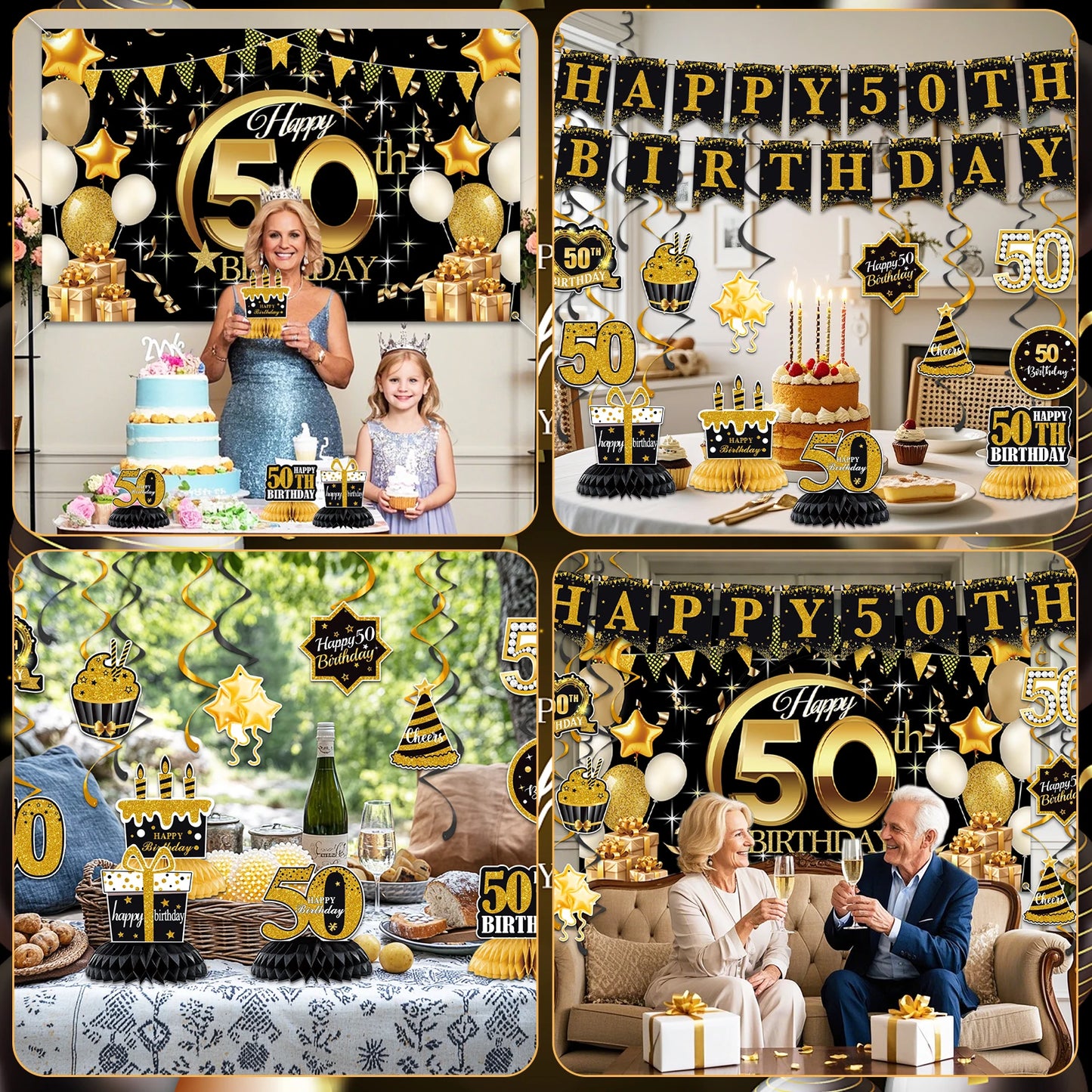 Happy 50th Birthday Banner