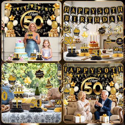 Happy 50th Birthday Banner