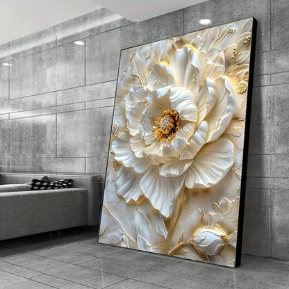 Modern abstract floral canvas art prints, frameless