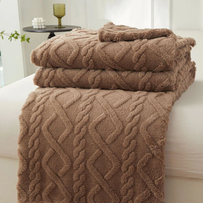 Warm Sherpa Soft Sofa Cover Throw Blanket