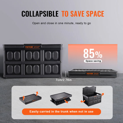 45L/65L Collapsible Storage Bins Folding Stackable