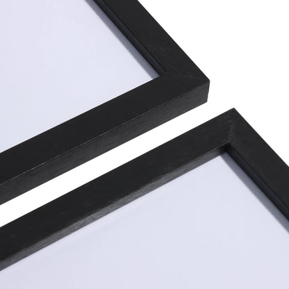 Black Gallery 2 PC Frame Set, Matted for 8"x10" Pictures