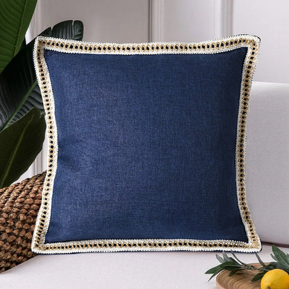 Linen Pillow Case Chenille Cushion Cover