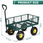 Heavy Duty Steel Garden Wagon Cart with 10" Tires