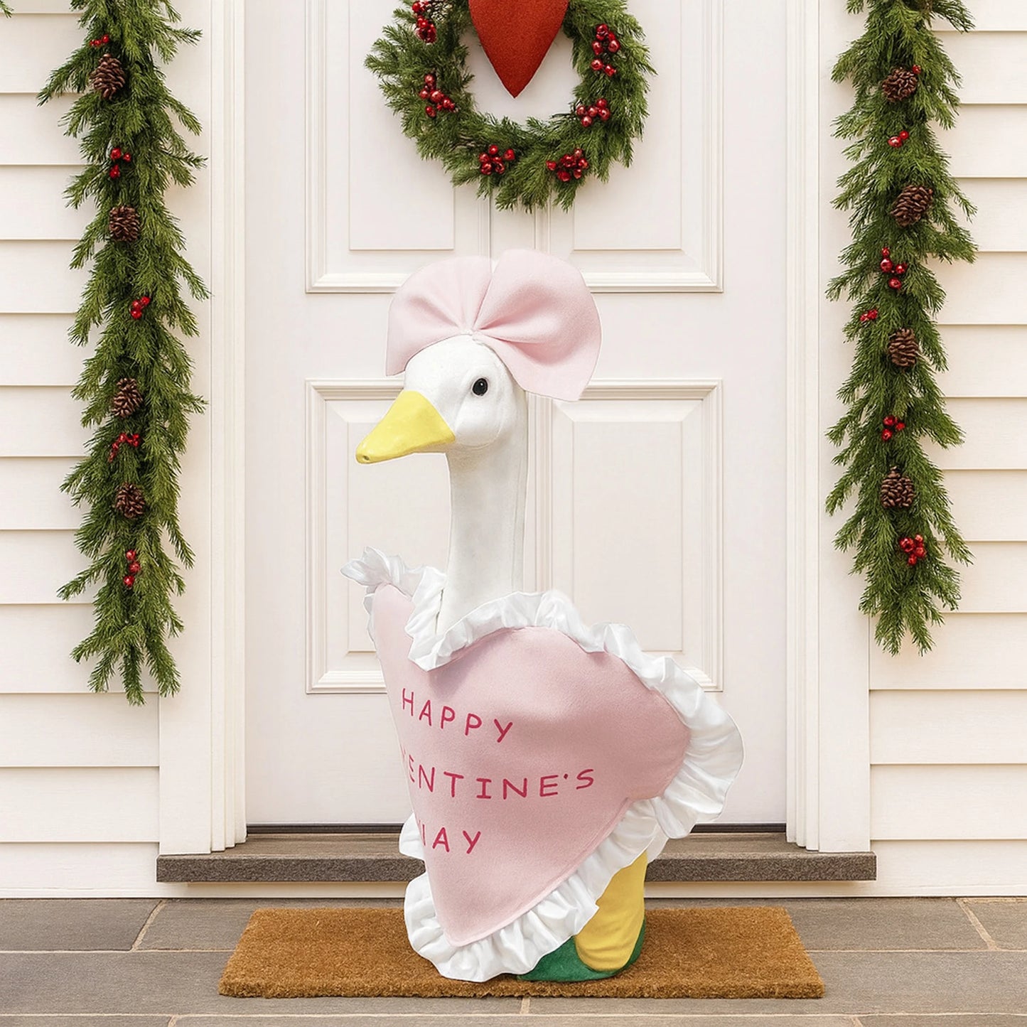 Valentine s Day Goose for Outdoor Lawn Decor