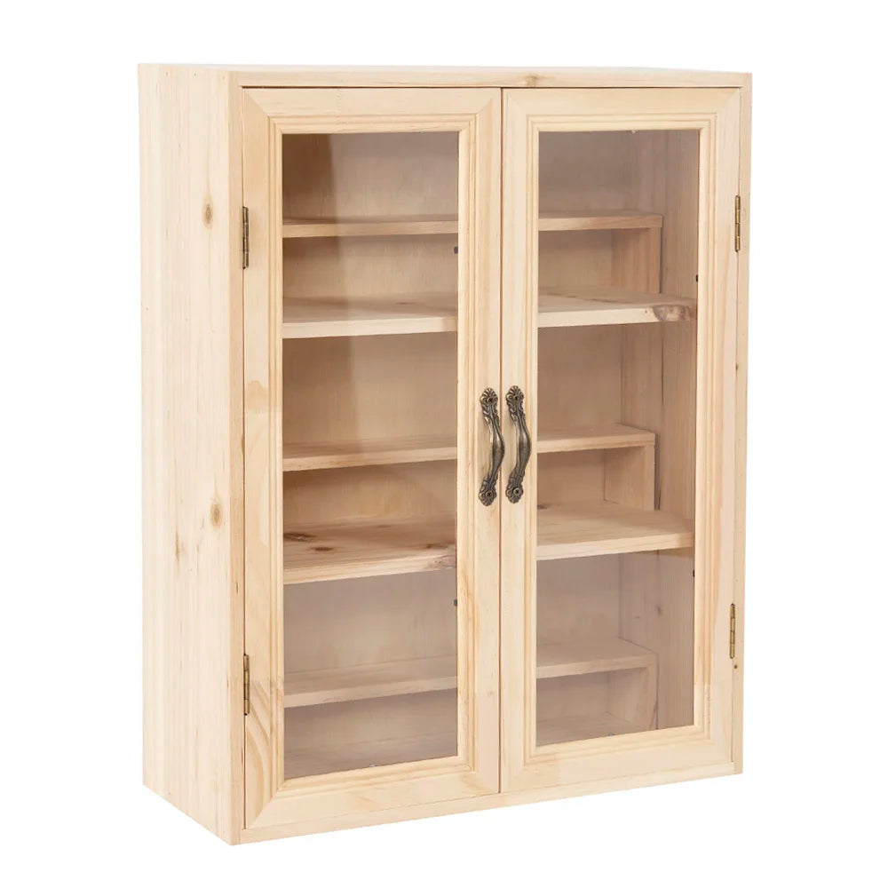 6 Layers Solid Wood Display Cabinet