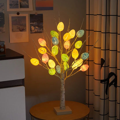 Easter Birch Tree Lamp - LED Easter Eggs Ornaments