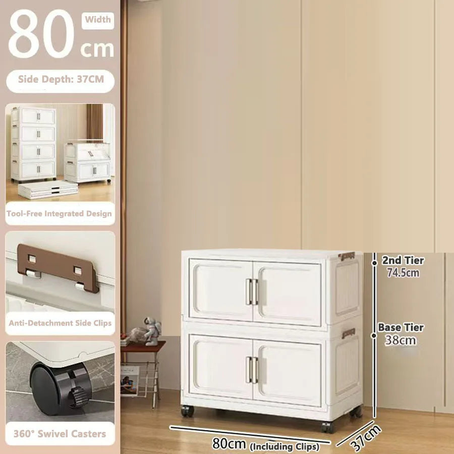 Folding Storage Cabinet Organizer
